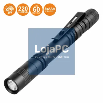 LANTERNA C/ 1 LED XPE 3W TIPO CANETA 220LM WELL