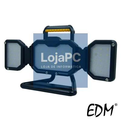 Foco LED 25W Dobrável IP44 2500lm Preto EDM
