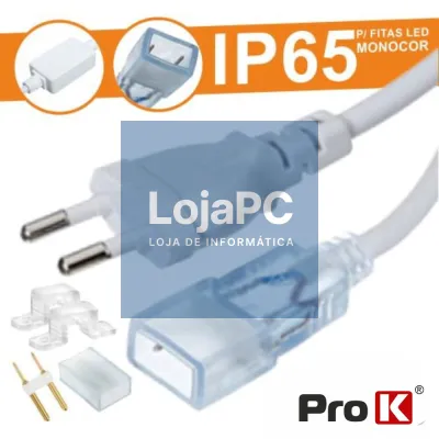 Cabo Alimentação P/Fita 5050 LEDS 220v IP65 PROK