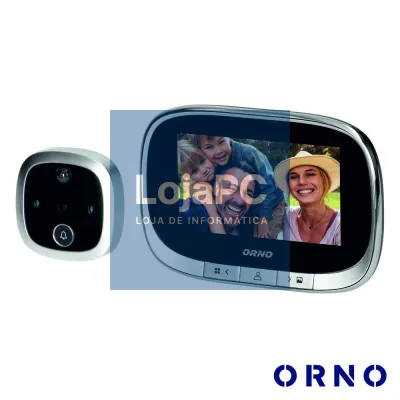 Vídeo Porteiro C/ LCD 4.3" Cores C/ Função Gravação ORNO
