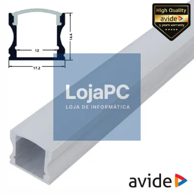 Perfil De Alumínio P/ Fita LEDS 1m AVIDE