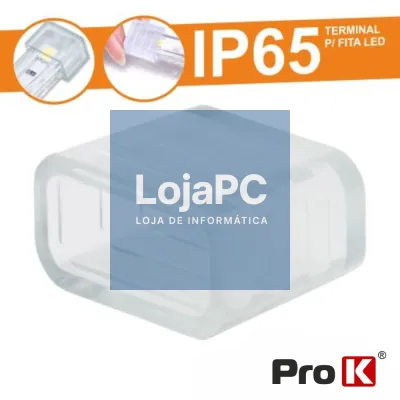 TERMINAL BORRACHA P/ FITA LEDS IP65 PROK