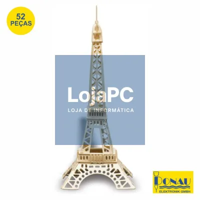 TORRE EIFFEL PAINÉIS DE CONTRAPLACADO C/ 52 PEÇAS DONAU