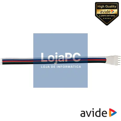 Adaptador Macho P/ Alimentação de Fitas LED RGBW AVIDE