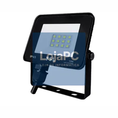 Foco LED 10W 230V 4000K 900lm Preto IP65