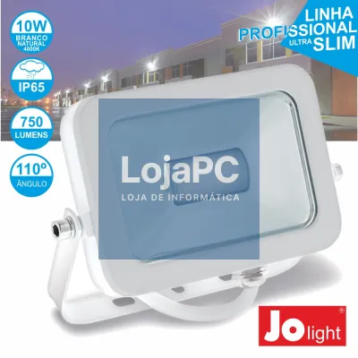 FOCO LED 10W 230V BRANCO NATURAL 750LM IP65 SLIM JOLIGHT