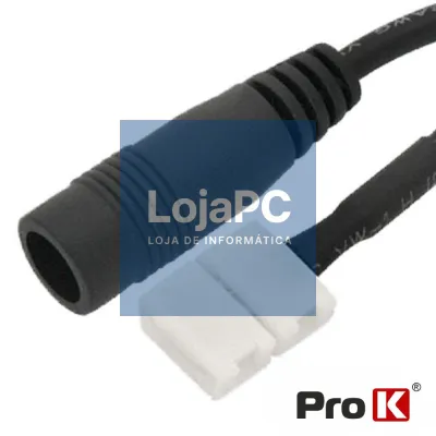 CABO DC 2.1/5.5 P/ FITA DE LEDS MONOCOR 8MM PROK