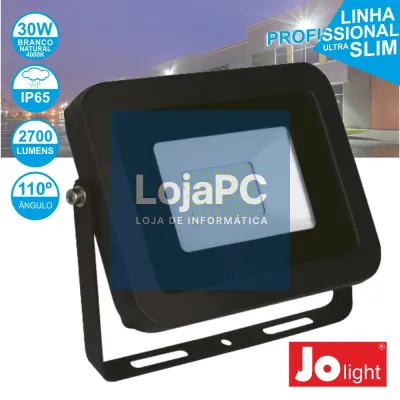 FOCO LED 30W 230V BRANCO NATURAL 2700LM IP65 SLIM JOLIGHT