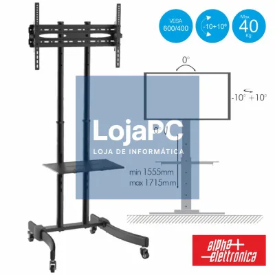 SUPORTE CHÃO LCD/LED 37/70" +10º/-10º VESA 600/400 40KG