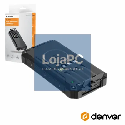 Powerbank 20000mAh C/ Painel Solar 4em1