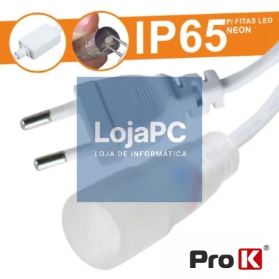 CABO ALIMENTAÇÃO P/FITA LEDS NEON 220V IP65 PROK