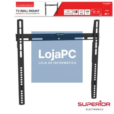 SUPORTE LCD/LED 32/55" FIXO FLAT VESA 400/400 40KG