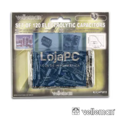 CONJUNTO DE 120 CONDENSADORES ELECTROLITICOS