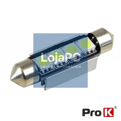 LÂMPADA P/ AUTOMÓVEL E4 12V 4 LED BRANCO CANBUS 1X PROK