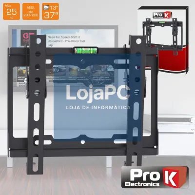 Suporte LCD/LED 13/37" Vesa 200/200 25kg PROK