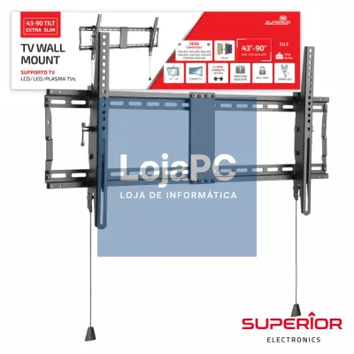 Suporte Lcd/LED 32/55" Tilt Slim Vesa 800/400 70kg