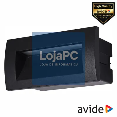 Aplique LED P/ Embutir 3W 86lm 4000K AVIDE
