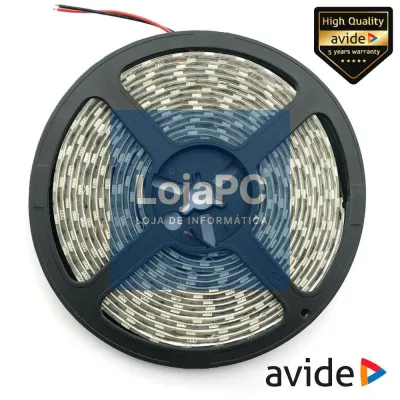 FITA 300 LEDS 3528 3000K 12V 5M IP65 AVIDE