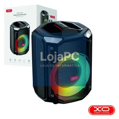 Coluna Amplificada USB/MicroSD/LED RGB/BT/AUX XO