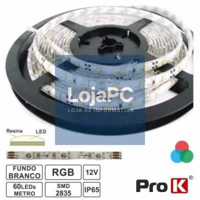 FITA 300 LEDS 2835 IMPERMEÁVEL RGB 12V 5M PROK
