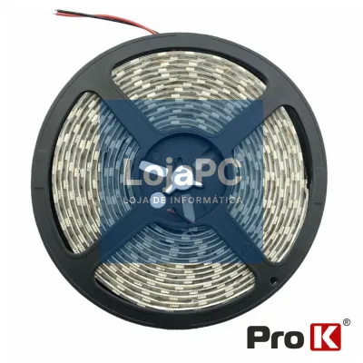 Fita 300 LED 5050 Vermelho 7.2W/m 12V IP65 5m PROK
