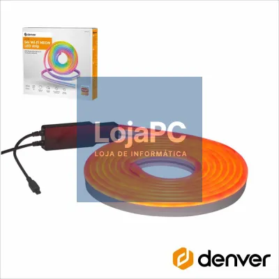 Kit Fita 300 LEDS RGBW WiFi 12V 5m IP44 Efeito Néon DENVER