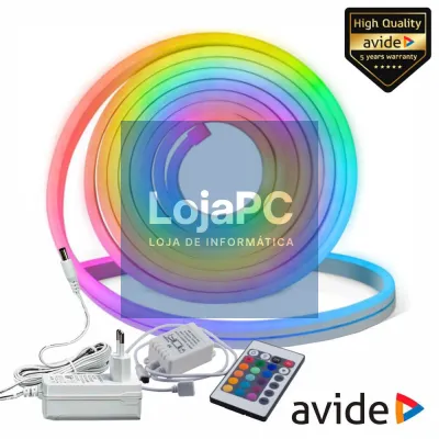 Kit Fita 300 LEDS RGBW 12V 5m IP67 Efeito Néon AVIDE