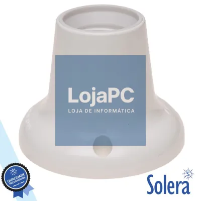 CASQUILHO P/ LÂMPADA E27 BRANCO SOLERA