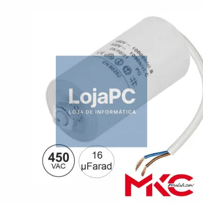 Condensador Arranque 16uF 450V C/ Fios