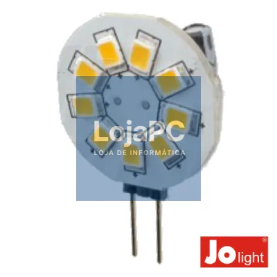 LÂMPADA G4 1.2W 12V 9 LEDS BRANCO QUENTE JOLIGHT