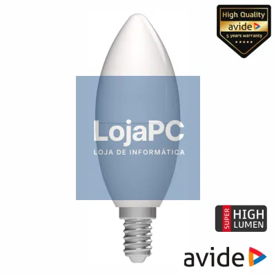 Lâmpada LED E14 Vela 2.9W 230V 3000K 470lm AVIDE