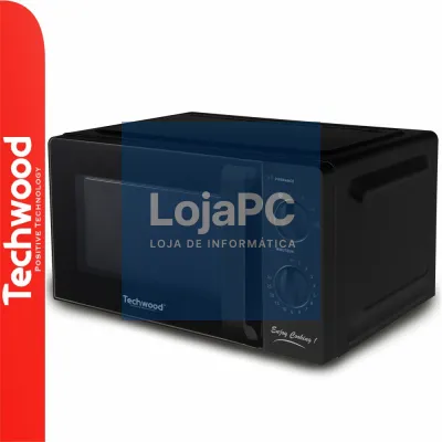 Microondas Preto 20 Litros 700W TECHWOOD