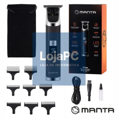Máquina Cortar Cabelo / Aparador Trimo C/ 8 Pentes MANTA