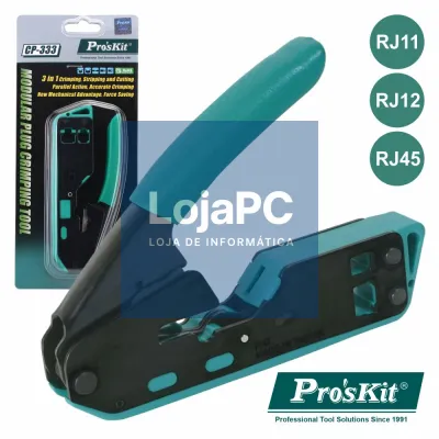 ALICATE DE CRAVAR RJ45/RJ11/RJ12 PROSKIT