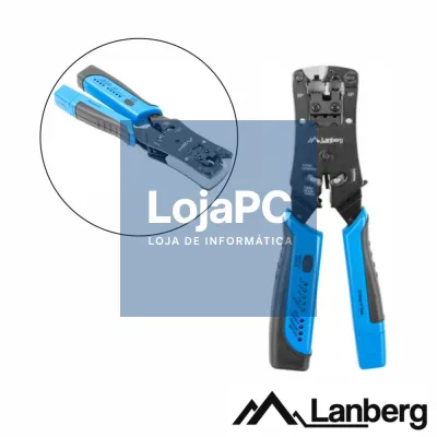 Alicate De Cravar Fichas RJ11/RJ12/RJ14/RJ45 C/Test.LANBERG