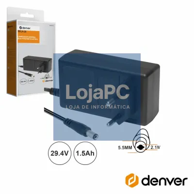 Carregador Universal 29.4V P/ Trotinete Elétrica DENVER