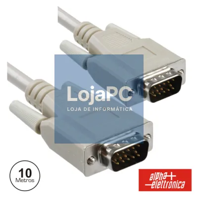 CABO VGA MACHO HD 15P / MACHO HD 15P 10M POLYBAG