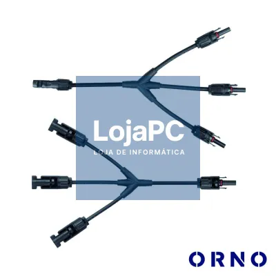 Conjunto de Adaptadores Em Y P/ Fichas Solares 3xMC4 ORNO