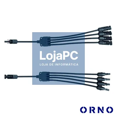Conjunto de Adaptadores Em Y P/ Fichas Solares 4xMC4 ORNO