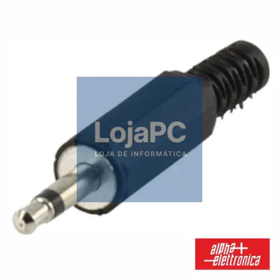 FICHA JACK 3.5MM MACHO MN PLÁSTICO C/ PROTEÇÃO