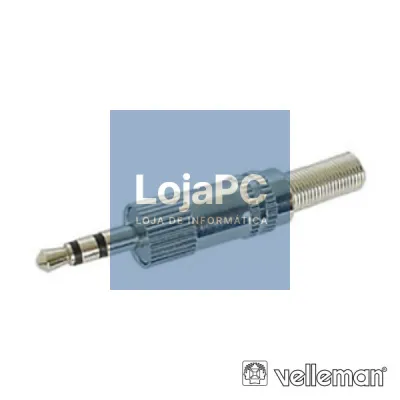 FICHA JACK 3.5MM MACHO ST NIQUELADO C/ GUARDA CABO