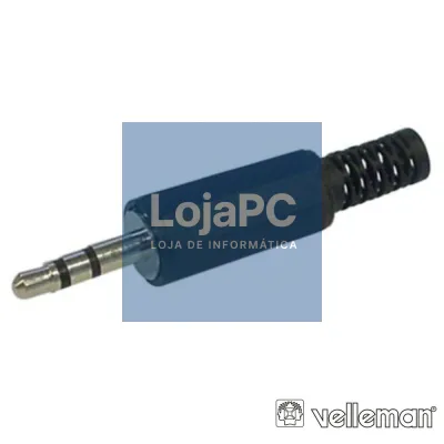FICHA JACK MACHO PLÁSTICO PRETO 3.5MM ST