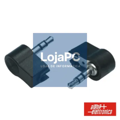 FICHA JACK 3.5MM MACHO STÉREO 90º PVC NIQUELADA