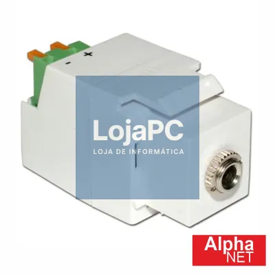Ficha Jack 3.5mm Fêmea Keystone ALPHANET