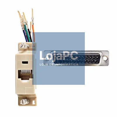 Ficha Adaptadora RJ45  / D 25p Macho