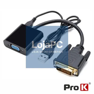 ADAPTADOR DVI-D-> VGA PROK