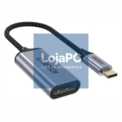 Cabo Adaptador Displayport Fêmea / USB-C Macho