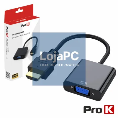 ADAPTADOR HDMI -> VGA PROK