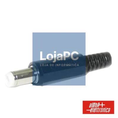 FICHA DC FÊMEA JSAP3 PVC NIQUELADA P/ SOLDAR