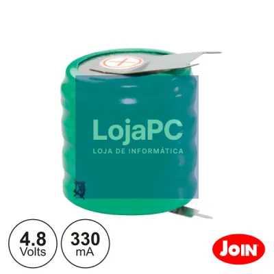 BATERIA NI-MH 4.8V 330MA COM PATILHAS JOIN